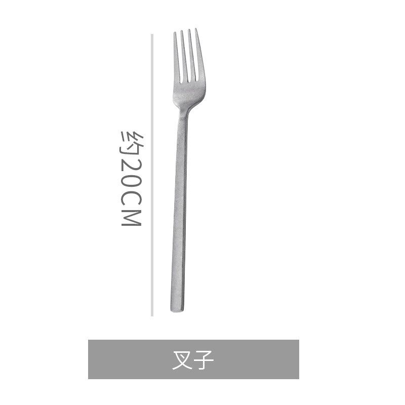 创意复古怀旧餐具牛排刀叉户外高颜值304不锈钢筷子勺子套装扁筷,厨房电器,商用制热电器配件,淘宝优惠券,粉丝福利购,淘宝优惠卷