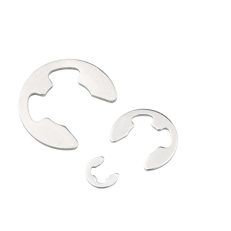 304不锈钢开口挡圈E型卡环开口卡簧卡扣M1.2M2M3ML4M5M6M7M8M9-M1