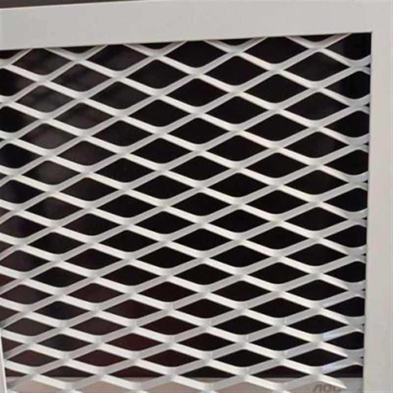 品钢板网菱形网格铁网金属钢板拉伸网 菱形悬吊式天花板装饰铁丝