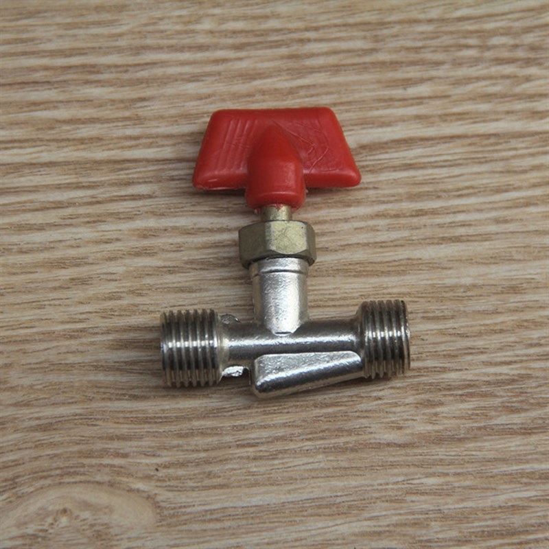 小铜球阀 2分4分双外丝s宝塔阀门 开关放气开关全铜红手柄球阀开