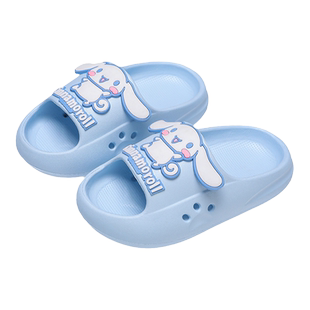 正品三丽鸥儿童拖鞋夏女童男童大耳狗软底浴室内家居防滑宝宝凉拖