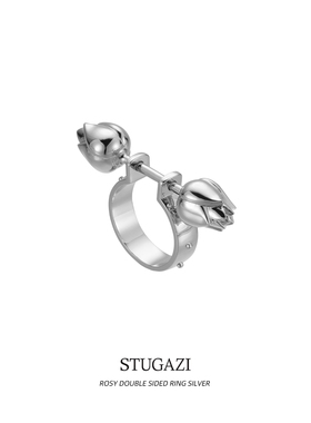 STUGAZIThron Rosy Wrap Ring 双头玫瑰戒指个性设计叠戴时尚指环