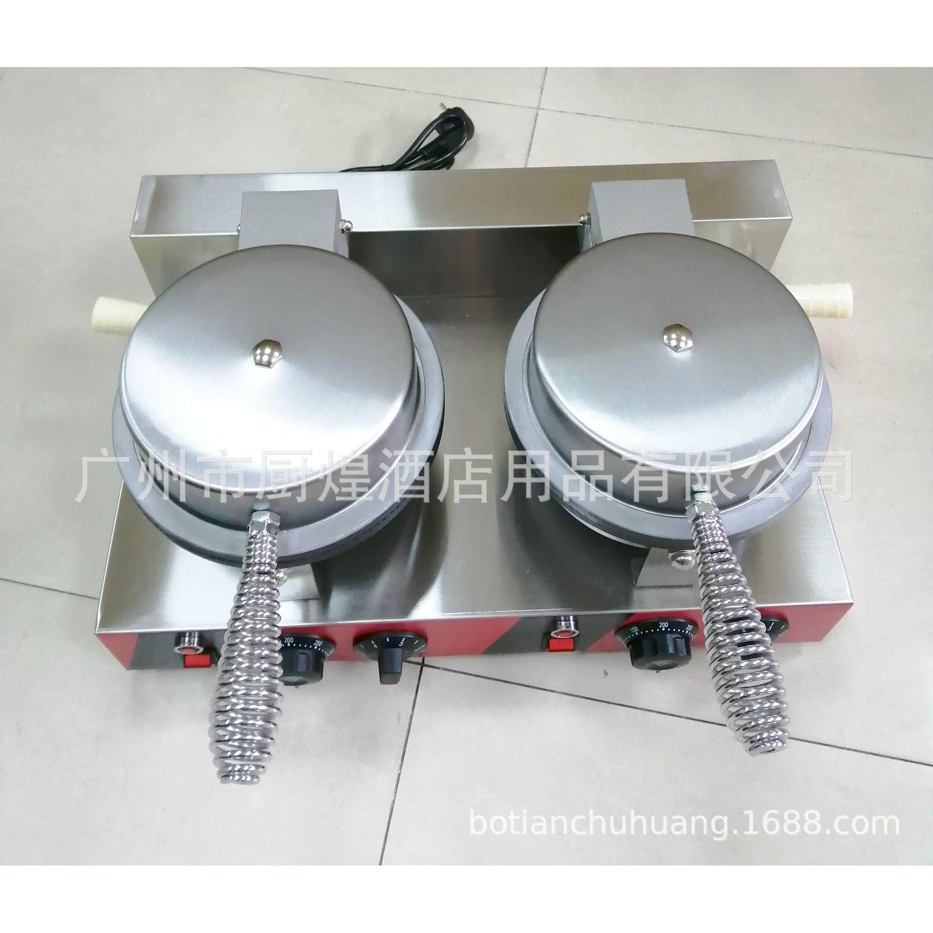 双头雪糕皮机脆皮机蛋卷机冰淇淋甜筒皮蛋筒蛋托机可定做110V