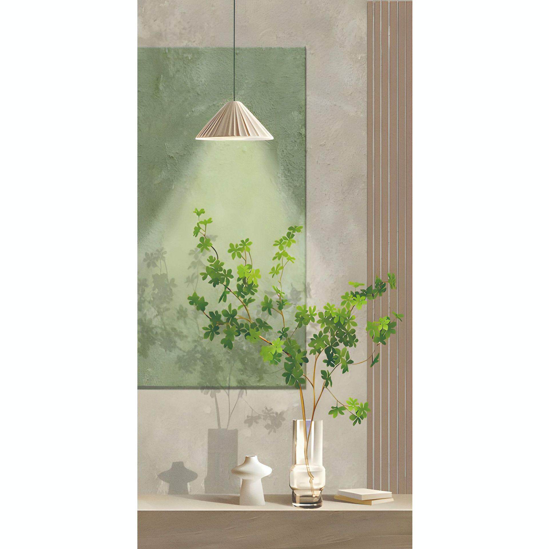 侘寂风装饰画走廊楼梯壁画过道挂画绿植玄关画智能感应灯画