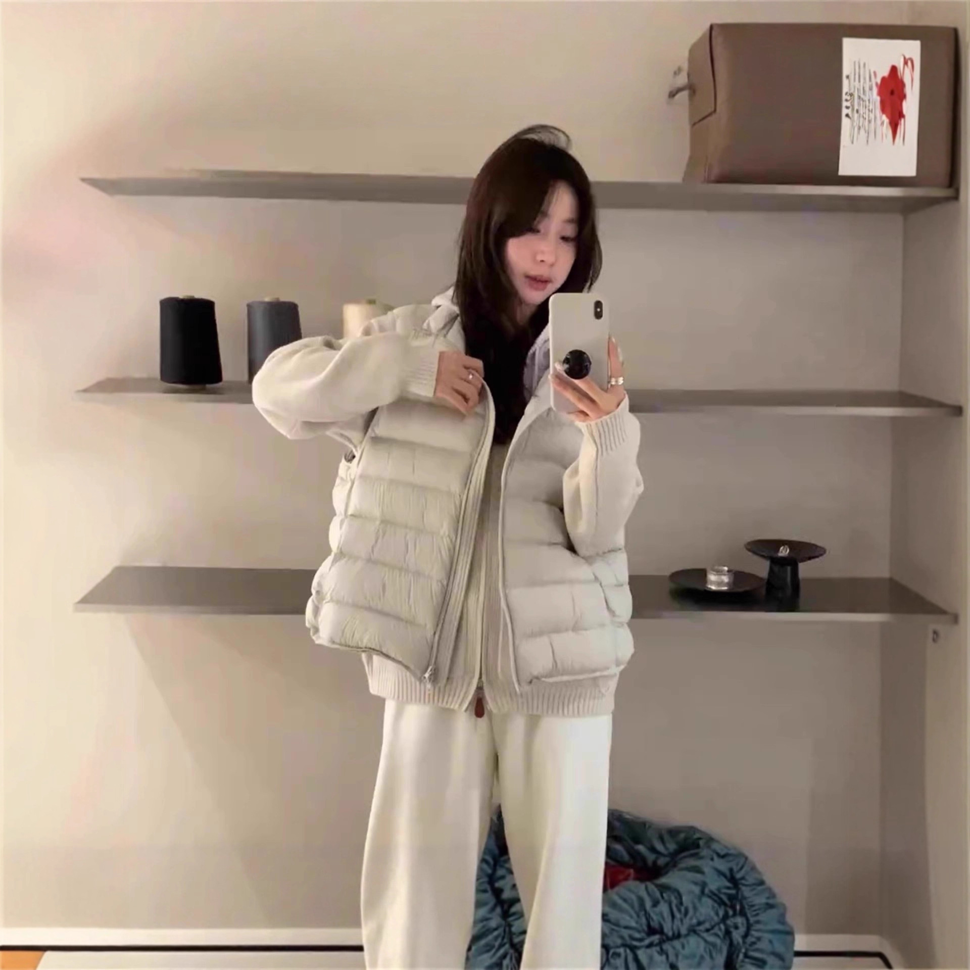 白鸭绒羽绒马甲女短款背心秋冬新款202韩版高级感小个子坎肩外穿