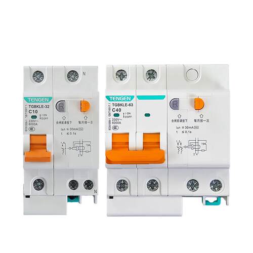 天正TGBKLE空气开关带漏电保护器2P63A家用空调漏保32a断路器220V