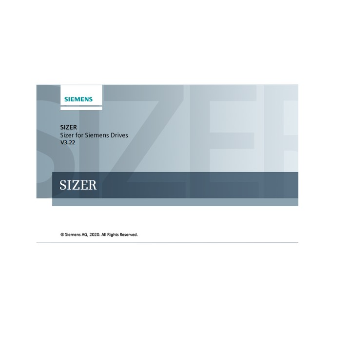 SIZER V3.23 西门子驱动控制电机选型软件安装包 英文版 中文手册
