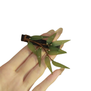 风摇翠竹！国风水滴竹叶发夹！侧边夹气质后脑勺新中式头饰高级感