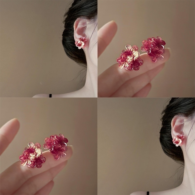 冰透莓林！法式复古花朵耳钉！超仙海边度假风玫瑰耳环独特盘发器,家庭/个人清洁工具,盘发器,淘宝优惠券,粉丝福利购,淘宝优惠卷