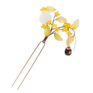 秋季新款！桂花簪子！古风发簪发钗头饰国风旗袍盘发钗子汉服发饰