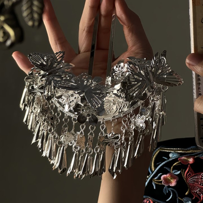 苗银清欢~民族风汉服头饰