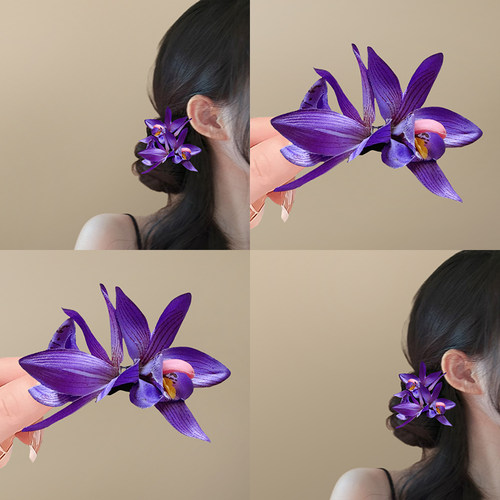 超仙纯欲侧边夹头饰发饰碎发夹