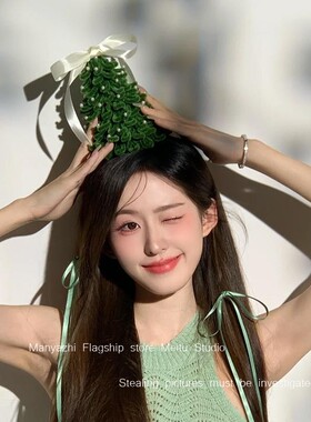 圣诞树发箍头饰成人圣诞树氛围感圣诞节送礼物节日拍照神器头饰女
