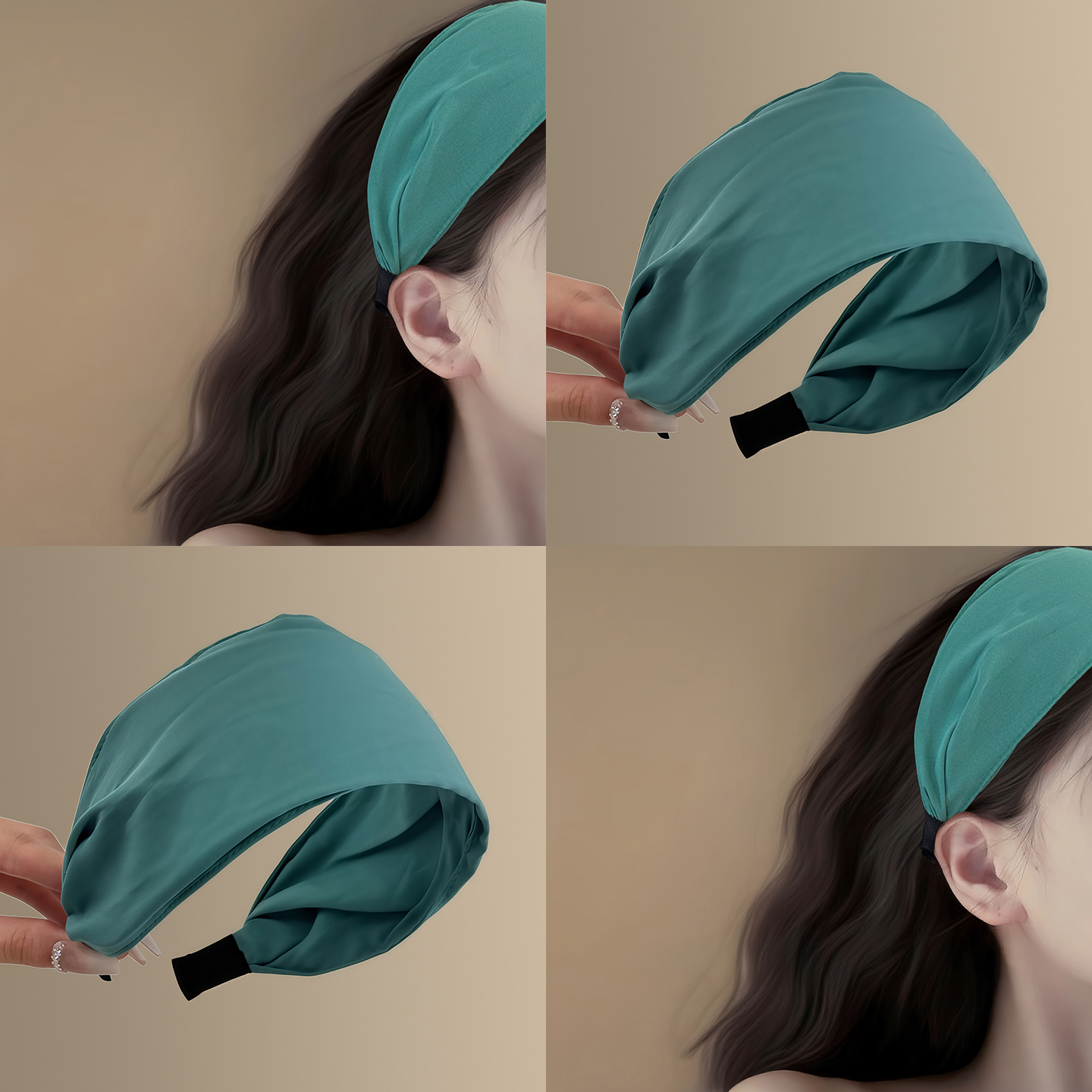 橄欖森林！韓系純色寬邊發箍