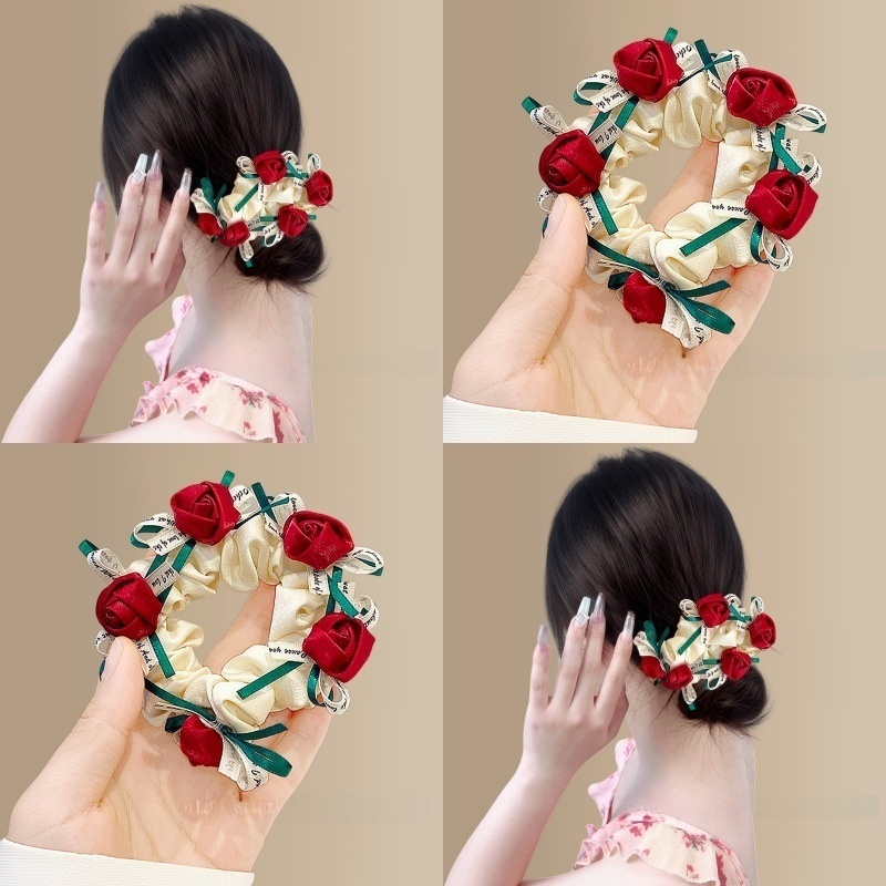 玫瑰花圃！蝴蝶結花朵大腸圈