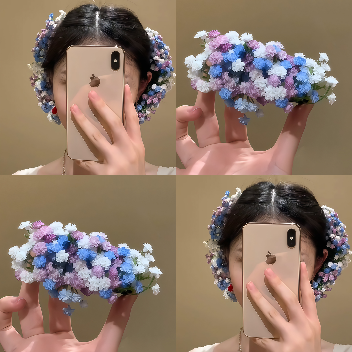 「簪花仙」超仙满天星花朵发夹