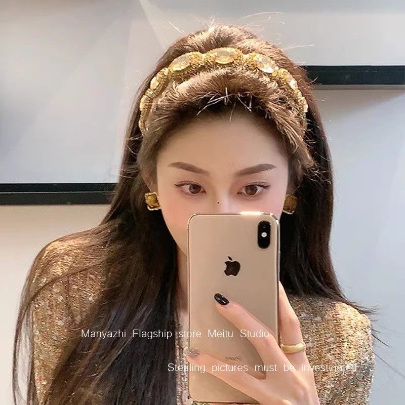 輕奢高級發箍氣質高顱頂貴氣名媛