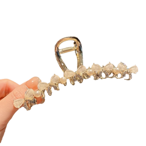 蝴蝶结发夹女后脑勺抓夹高级感头发鲨鱼夹子网红发卡大号发抓头饰