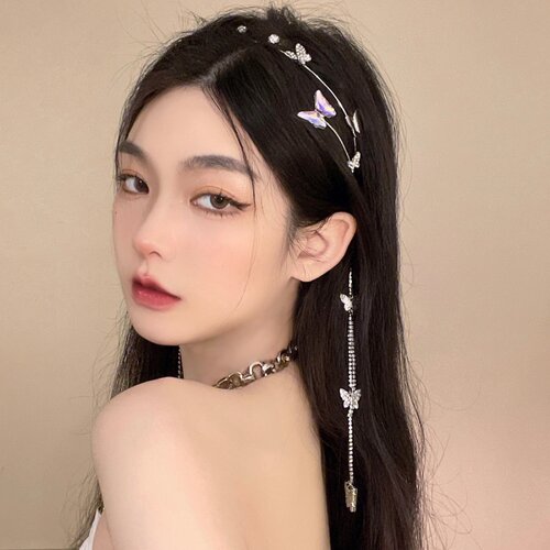 发箍女蝴蝶仙女流苏森系超仙头饰