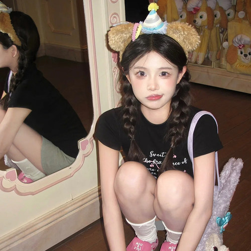 游乐园拍照发饰生日帽发箍发卡