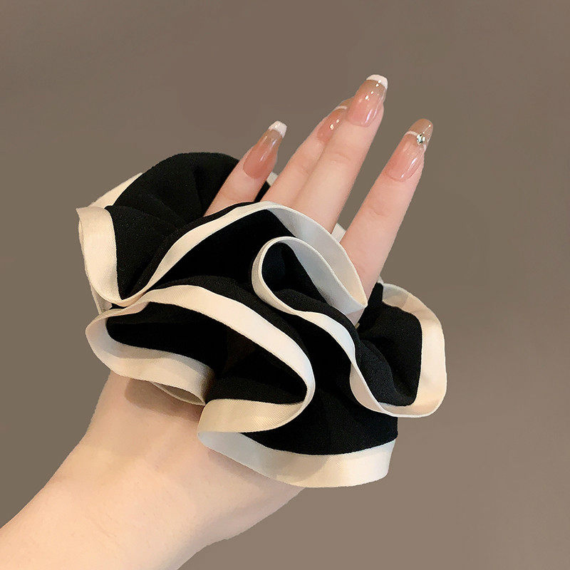 法式小香風高級感云朵肥腸圈發飾