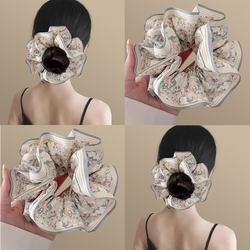 圍墻花園~小清新碎花大腸發圈