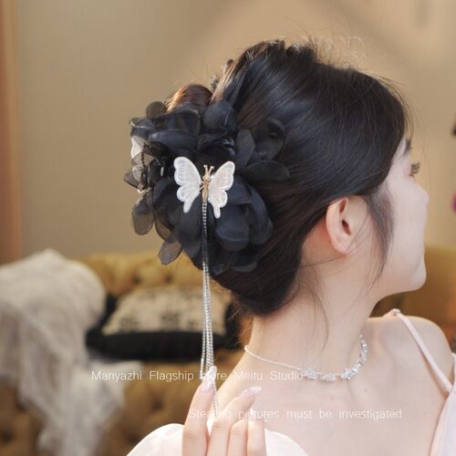 蝶恋花气质发饰抓夹鲨鱼夹