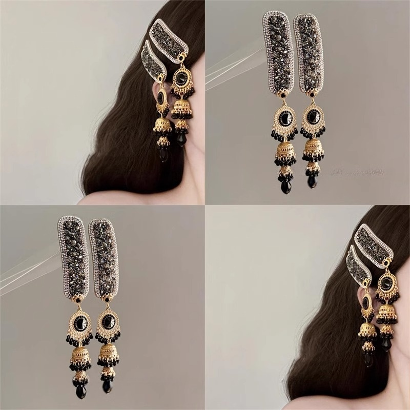 粉鉆流蘇高級感夾子發夾小眾設計