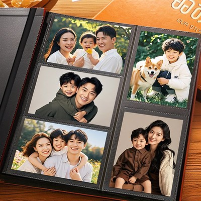 相册6寸相册本大容量家庭5寸6寸7寸相册本纪念册混合尺寸影集相册