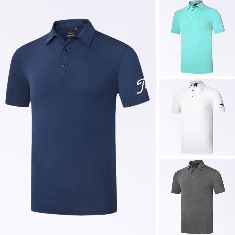 正品titleist高尔夫球衣透气速干高尔夫男士t恤polo衫男衣服定制