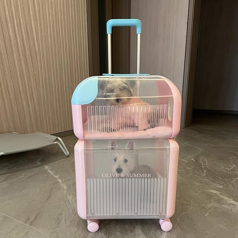 猫包太空舱双猫拉杆箱行