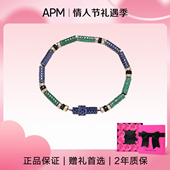 多色镶晶钻手链彩色镶钻百搭男女同款 Monaco 情人节礼物 APM