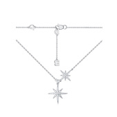 APM Monaco六芒星项链女925纯银项链女轻奢小众锁骨链生日礼物