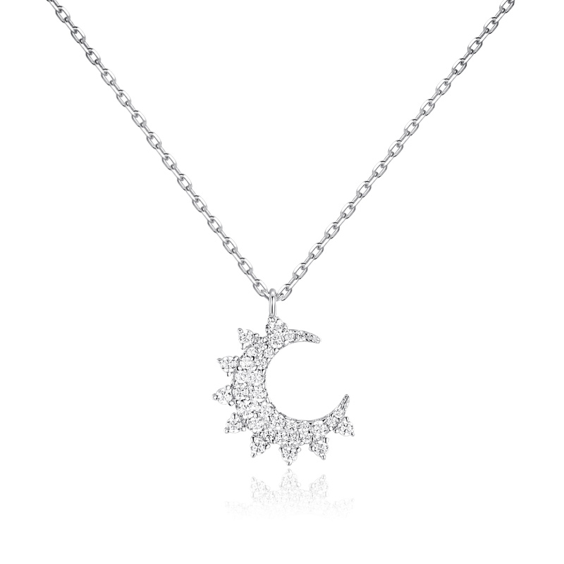 APM Monaco小月亮925纯银锁骨链项链女轻奢小众高级感生日礼物