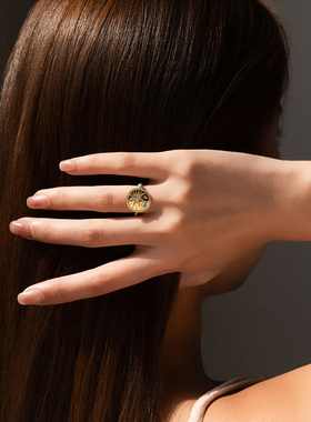 apm monaco 点缀流星奢华经典精致设计合金戒指男女同款情侣款