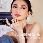 耳钉高级闪亮男女同款 APM Monaco单只蓝绿色相间耳环个性 前卫礼物