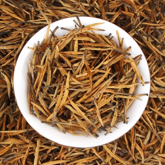凤庆 滇红茶 新茶云南滇红小金芽 小金针红茶 理条图片