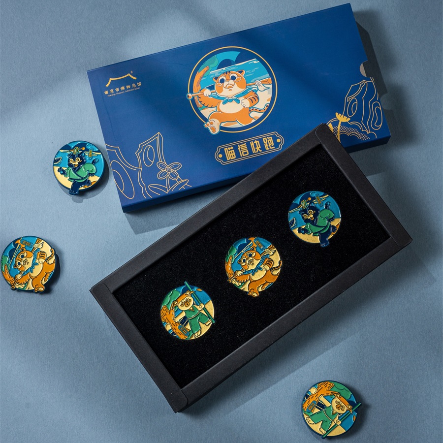 双12专享5折 售罄无补 冰箱贴国宝月下追韩信梅瓶趣味礼物配饰