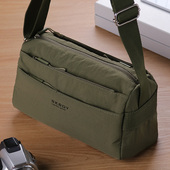 大容量单肩包男款 男士 斜挎包休闲牛津布小包2025新款 高级感便携包
