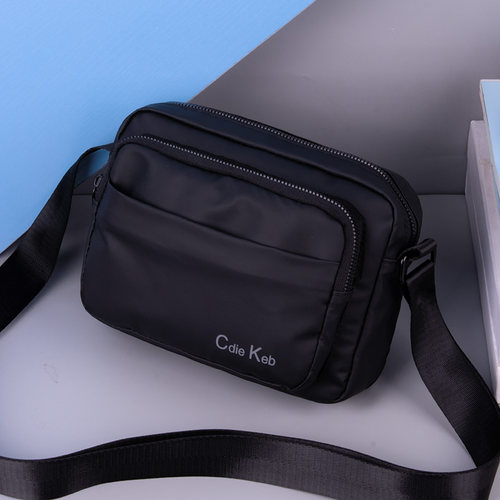 斜挎包男大容量迷你帆布手机包