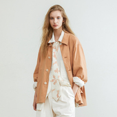 柔软耐磨清新柔和 「尾码 专享」SageSalt亚麻混纺插袋夹克 6023OR