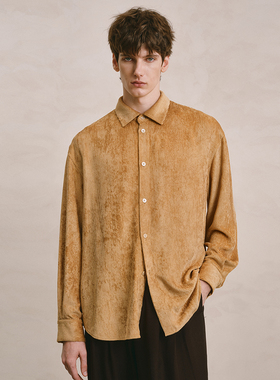 SageSalt 空气洗灯芯绒男女长袖衬衫 自然褪色肌理1041YE