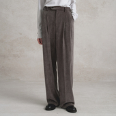 SageSalt水洗效果灰色灯芯绒男女长裤 立体垂感3029GY