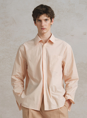 SageSalt Basic纯棉浅粉男女长袖衬衫舒适亲肤1036PK