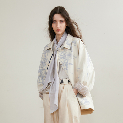 印花夹克古书铜版画SageSalt