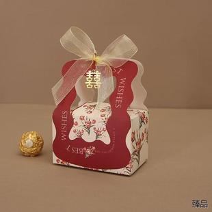 结婚婚礼高级感轻奢ins风伴手礼盒 独特喜糖盒新款