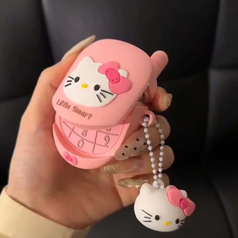 ins卡通可爱翻盖kitty猫适用AirPods苹果耳机套无线蓝牙airpodspro二代保护套三代全包苹果硅胶耳机壳少女款