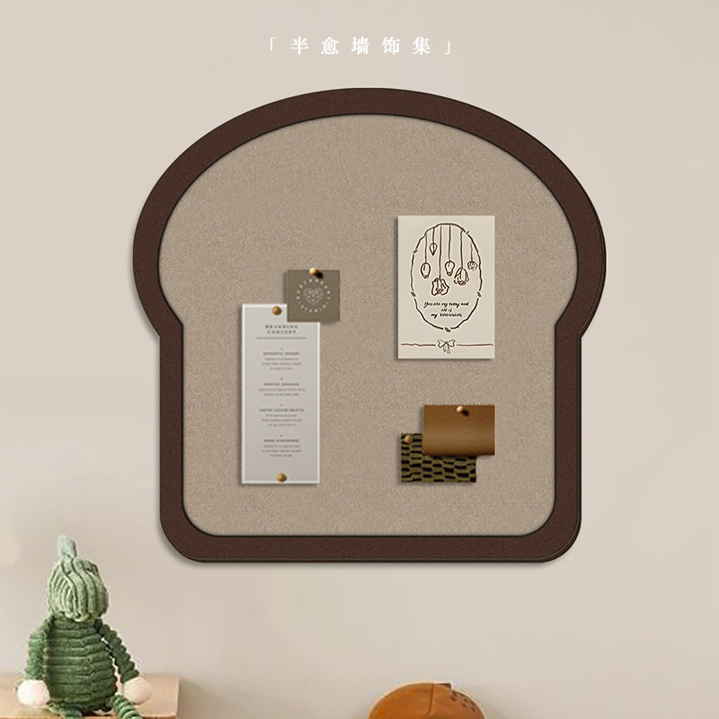 毛毡板照片墙客厅墙面装饰墙贴背景留言板挂墙卧室玄关自粘软木板