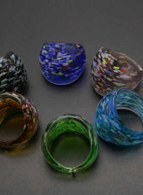 女琉璃民族风满天星戒指