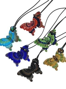 灵感动物跨境货源项链金沙蝴蝶女